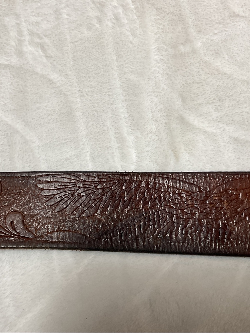 Vintage thick western leather belt - Picture 4 of 9